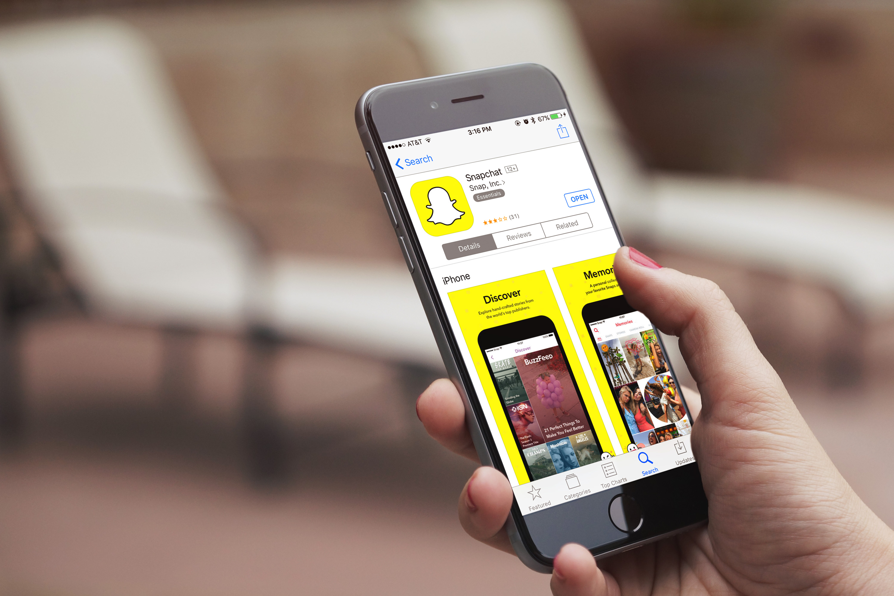 Snapchat icon phone